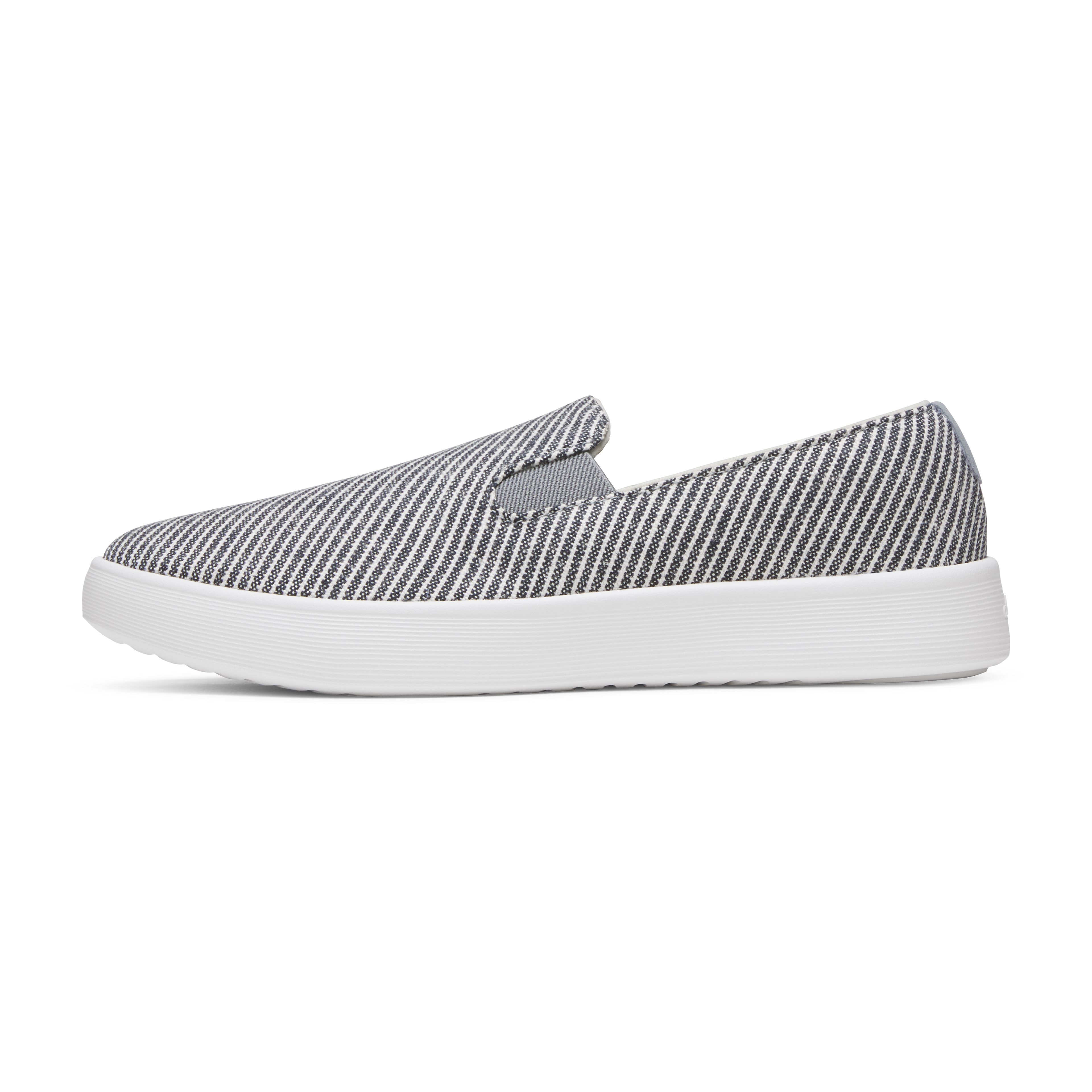 Women's Canvas Cruiser Slip On - Deep Navy Stripes (Blizzard Sole)