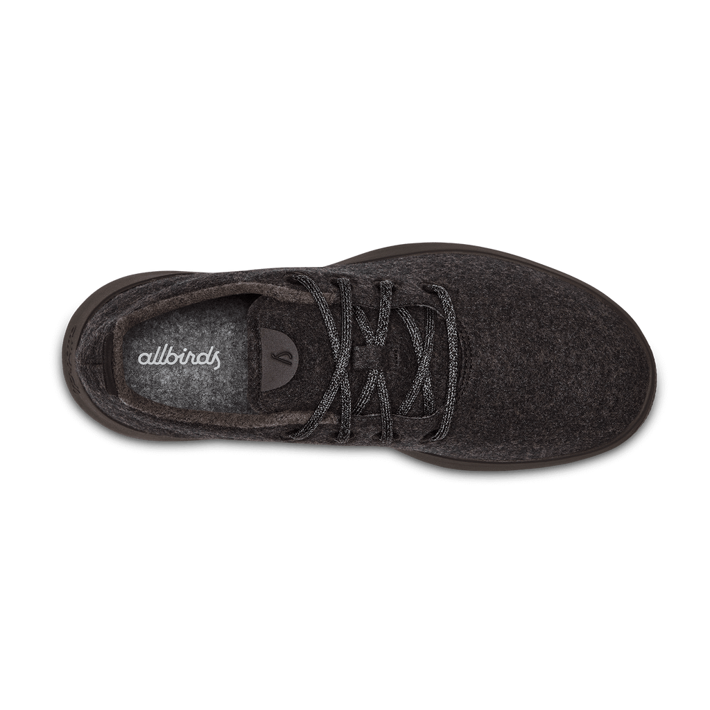 Women's Wool Runner - Natural Black (Black Sole)