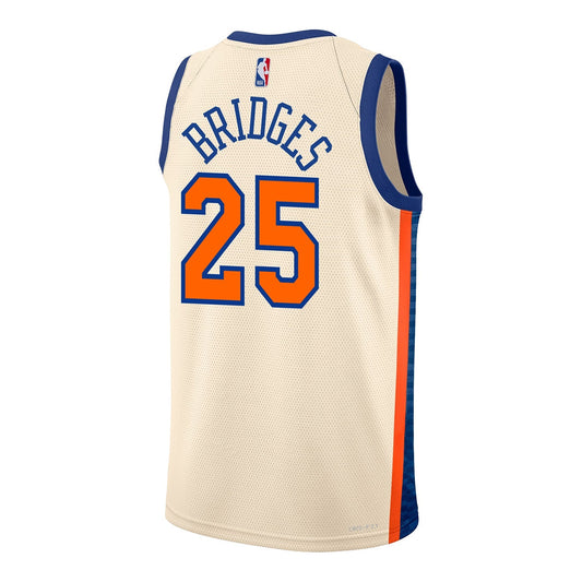 Mikal Bridges Nike Cream 25-26 City Edition Swingman Jersey